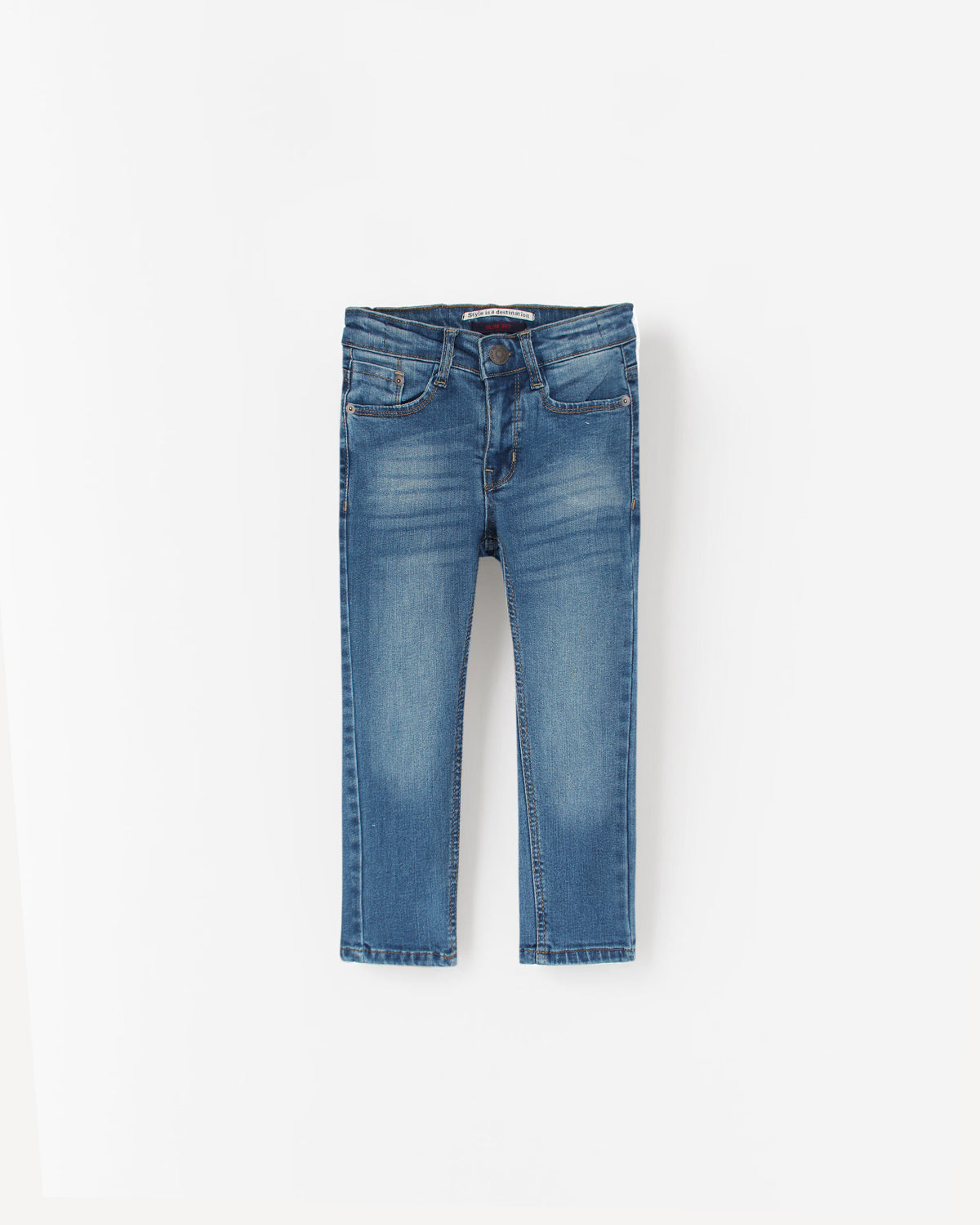Premium Kids Denim Pants - Medium Blue