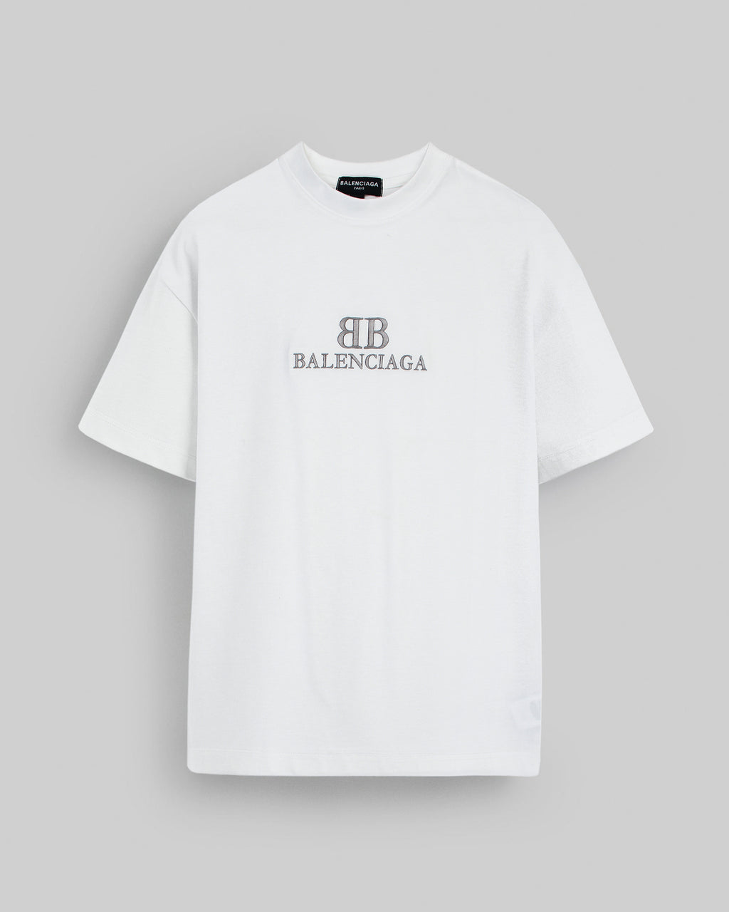 Balen. Oversized Motive Men Tee Shirt - White