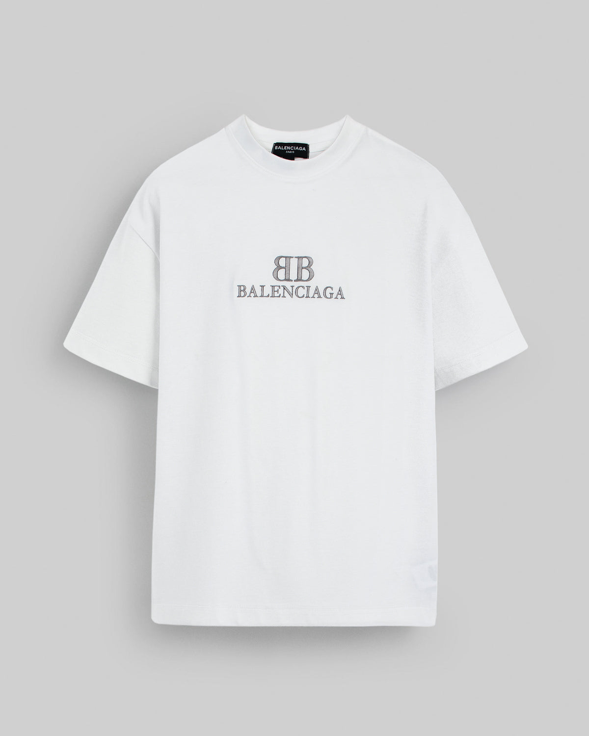 Balen. Oversized Motive Men Tee Shirt - White