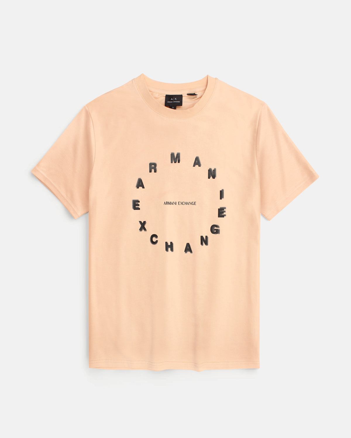 Men's A-X Round T Shirt - Peach