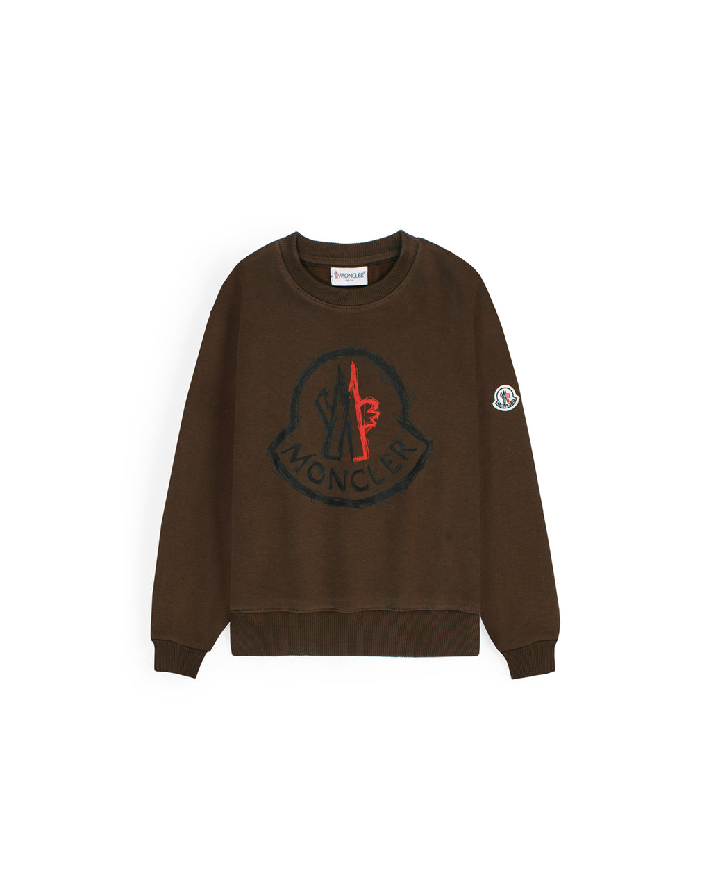 Mon. Kids Batch Sweatshirt - Brown