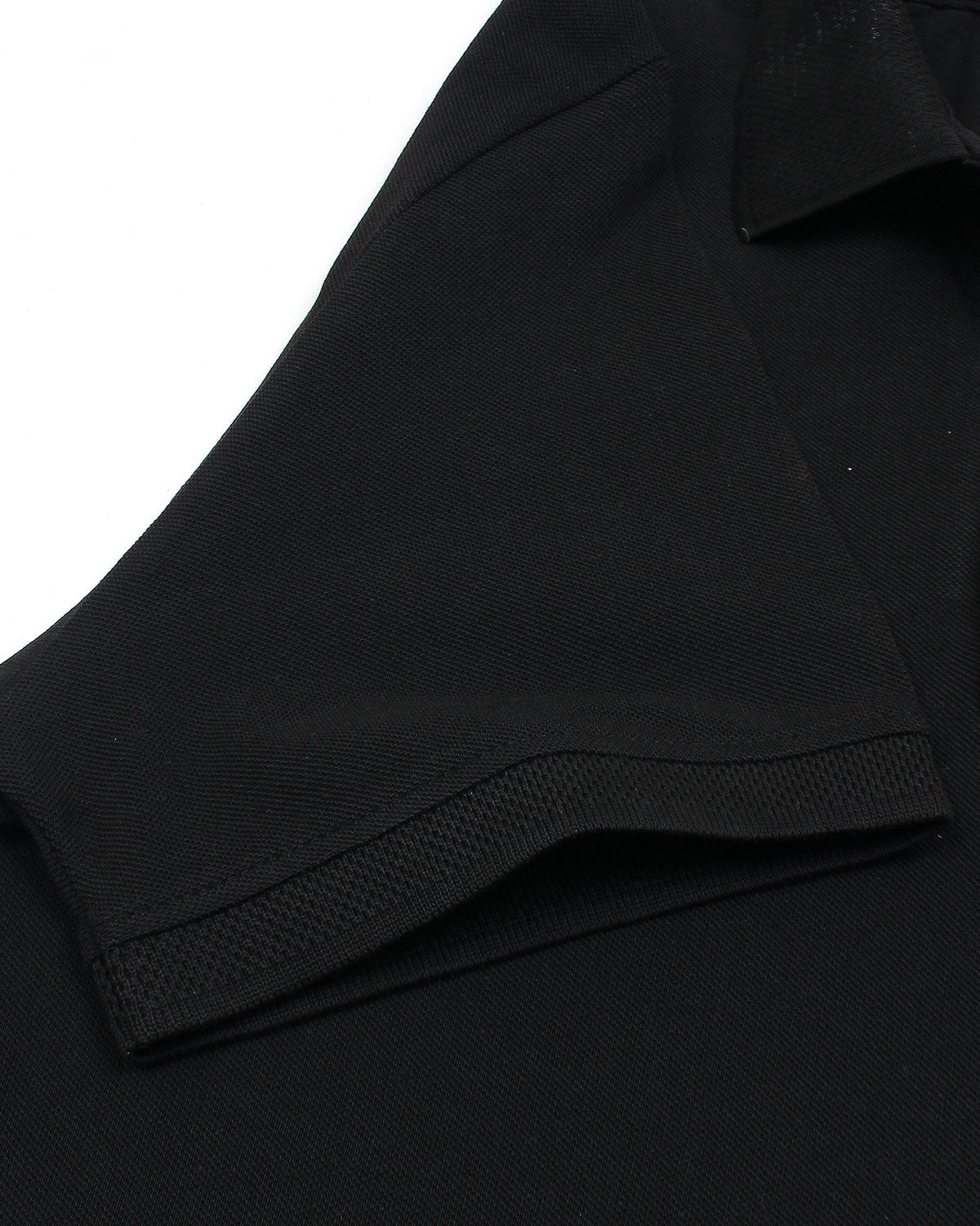 Premium Mesh L/C Men Polo Shirt - Black