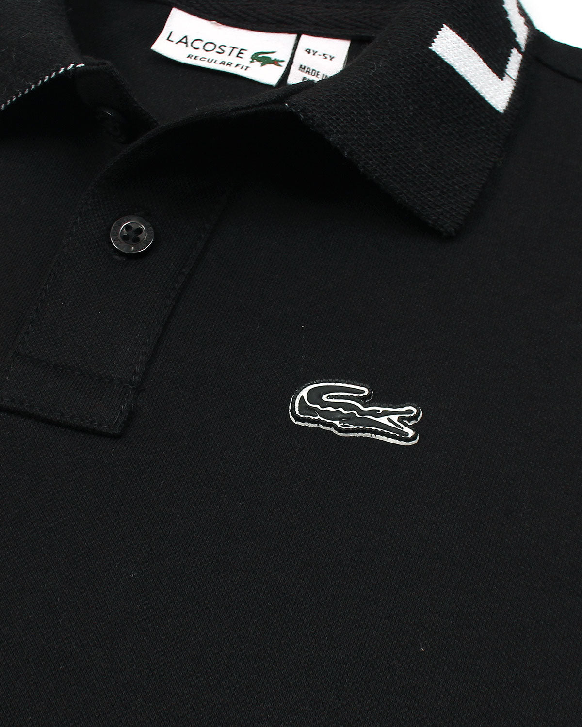 Collar D. Kids L-C-O-S-T Polo Shirt - Black