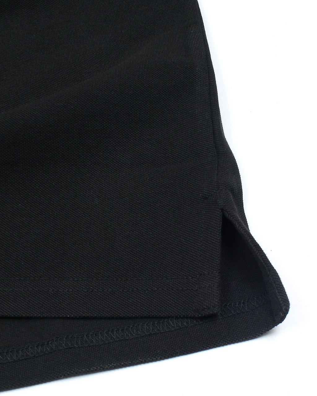 Premium Mesh L/C Men Polo Shirt - Black