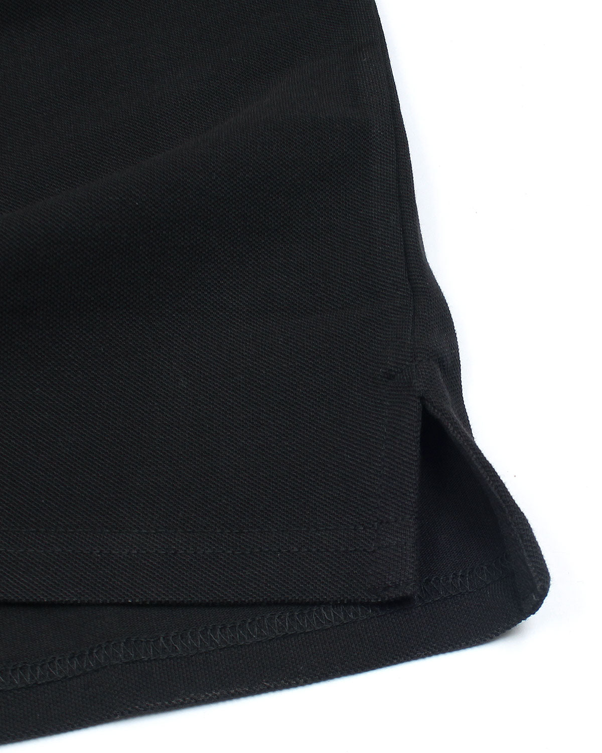 Premium Mesh L/C Men Polo Shirt - Black