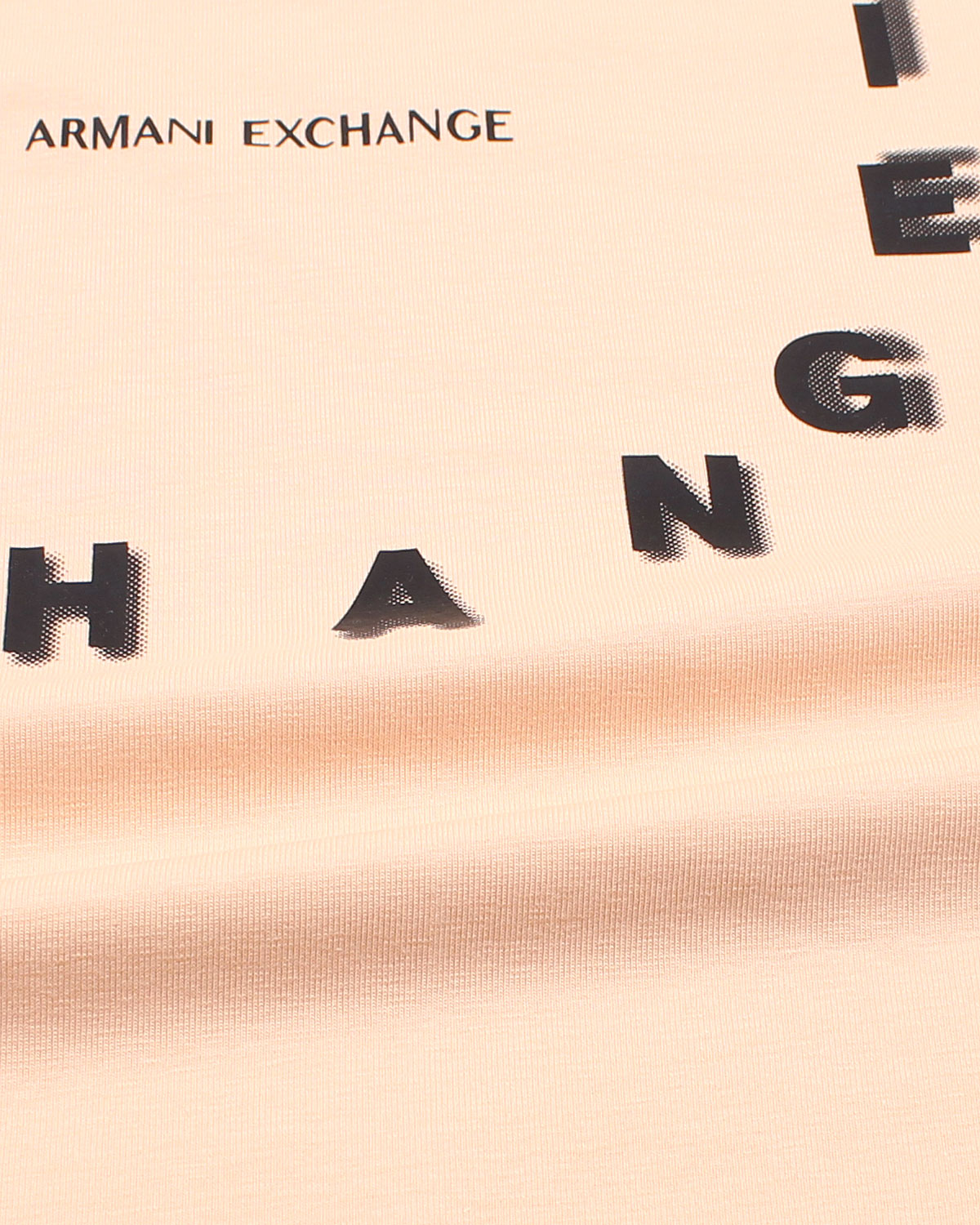 Men's A-X Round T Shirt - Peach