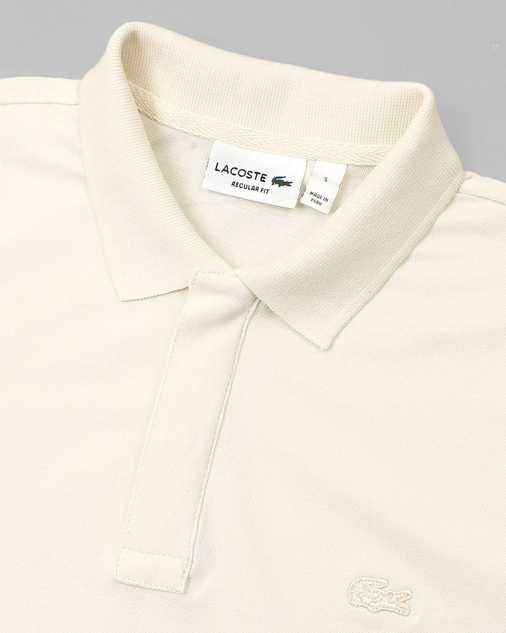 Premium Men's Lac. Classic Polo Shirt - Off White