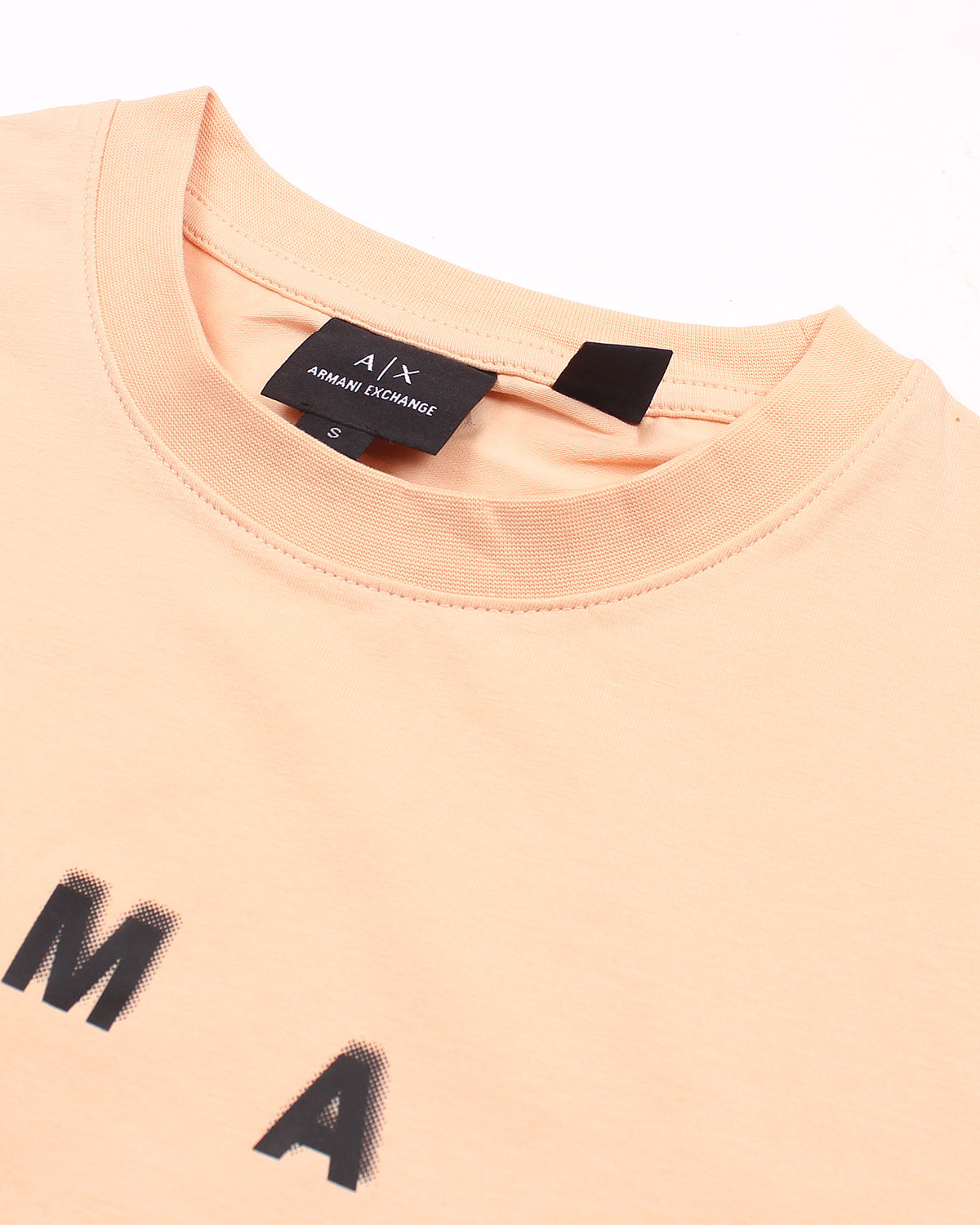 Men's A-X Round T Shirt - Peach