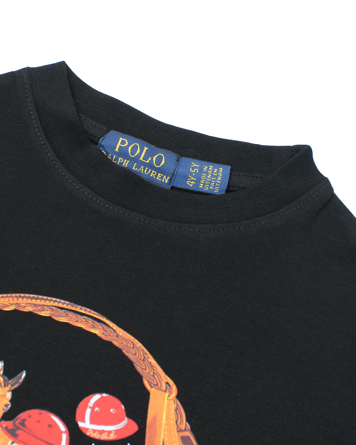 Premium Kids Pony Bear T Shirt - Black