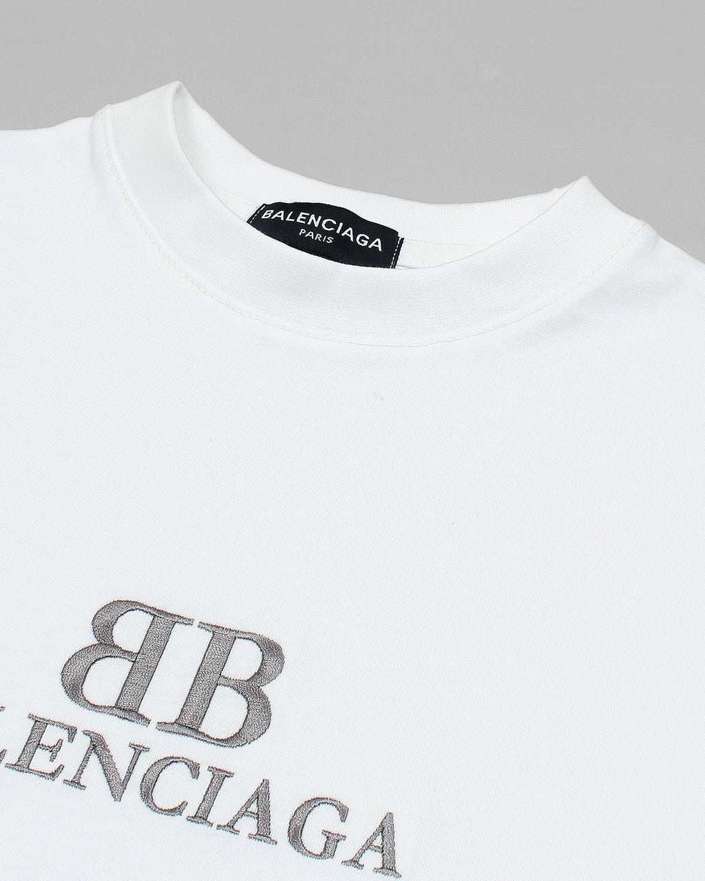 Balen. Oversized Motive Men Tee Shirt - White