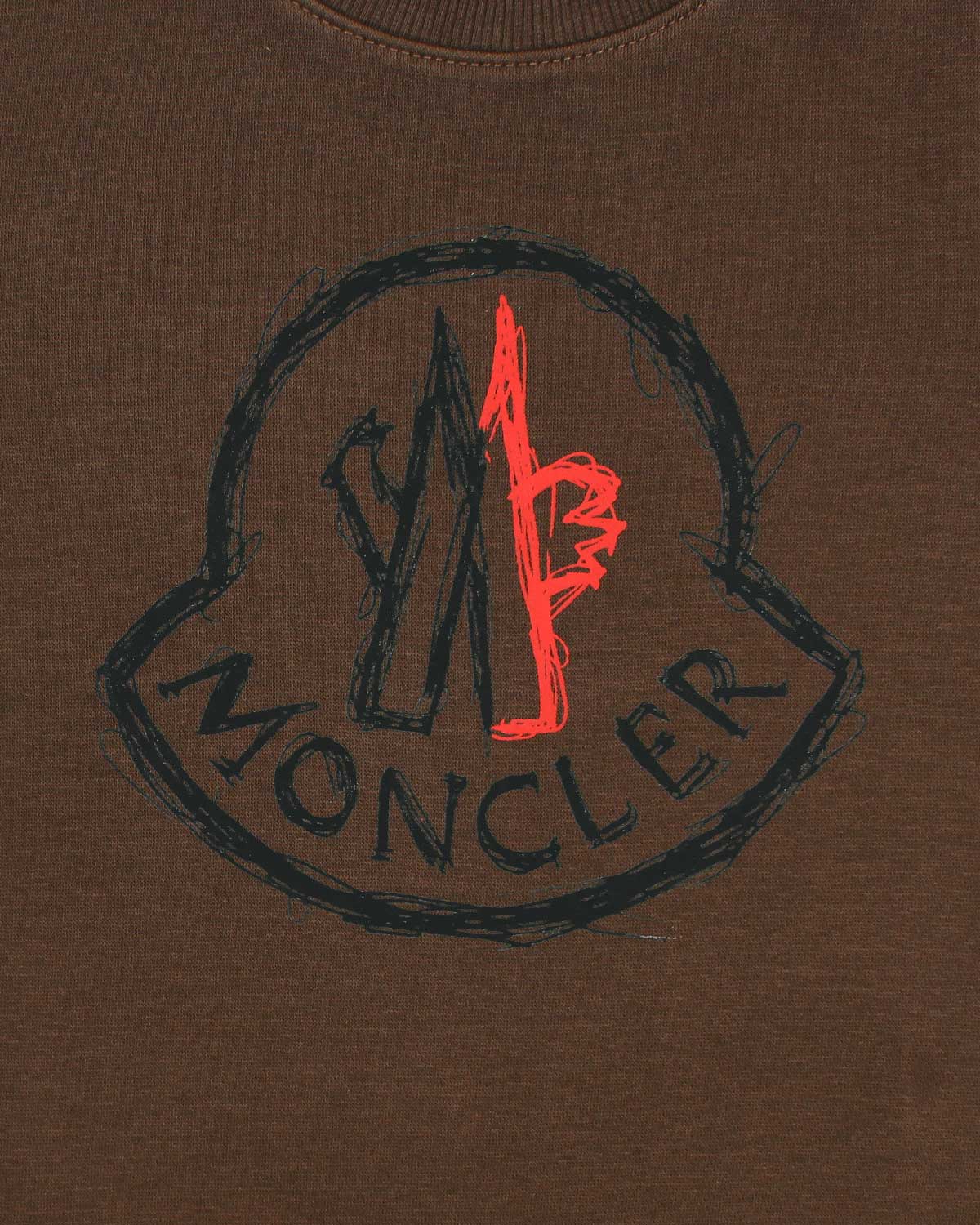 Mon. Kids Batch Sweatshirt - Brown