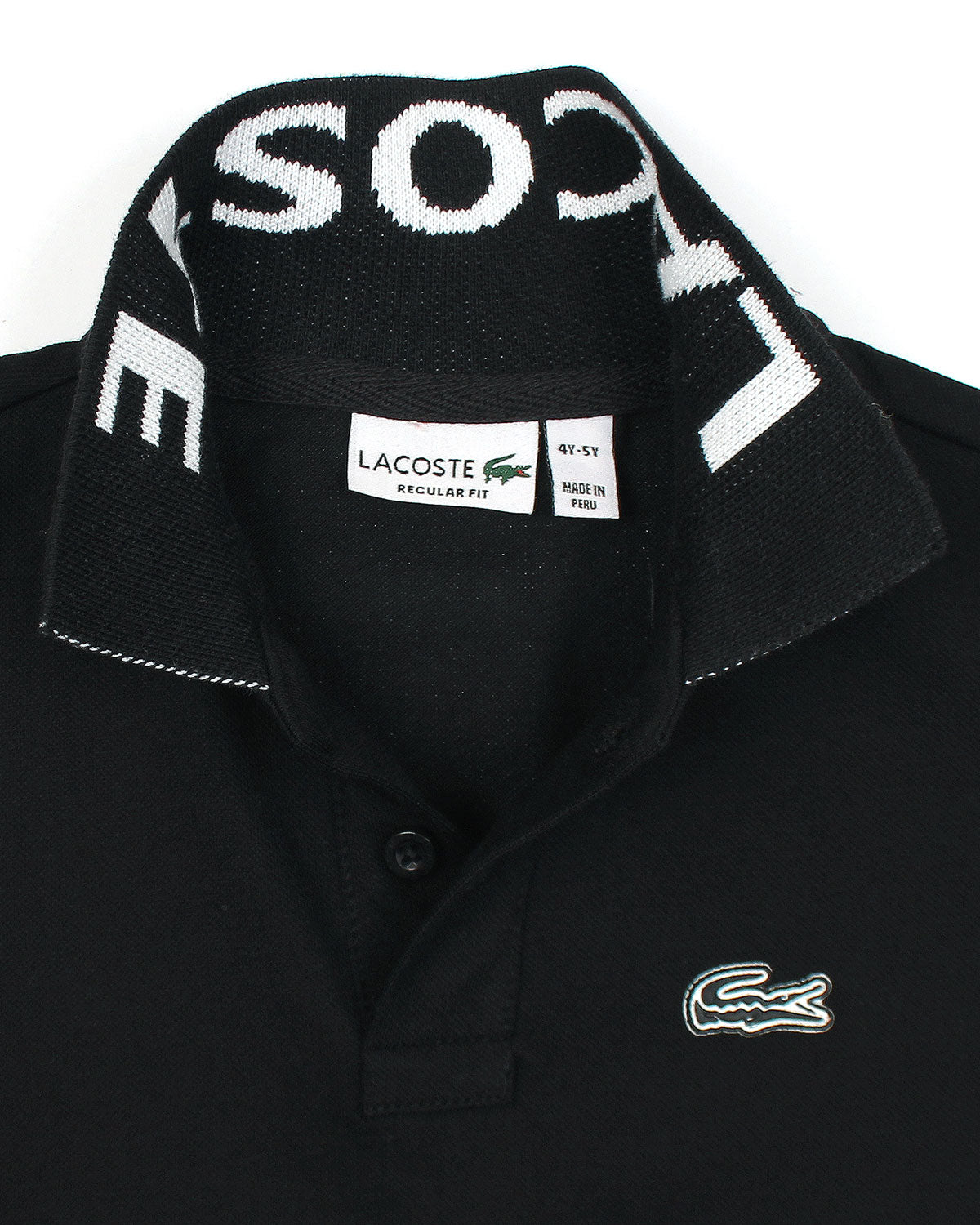 Collar D. Kids L-C-O-S-T Polo Shirt - Black