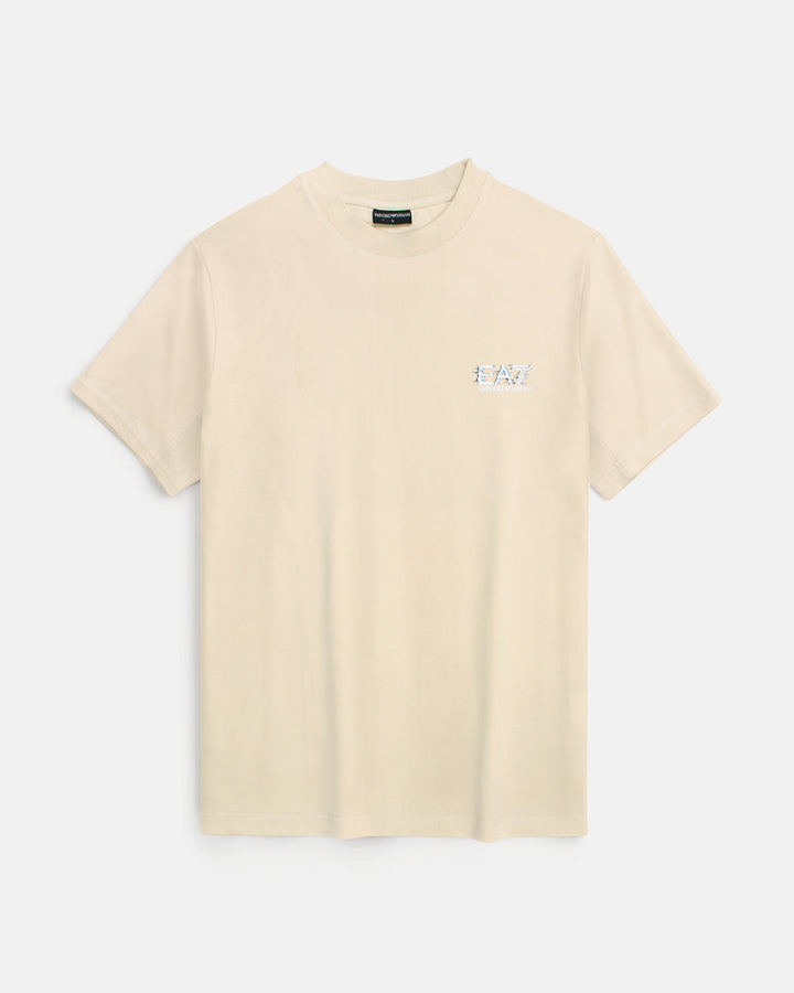 Premium Men's EA7 Oversized T Shirt - Off White