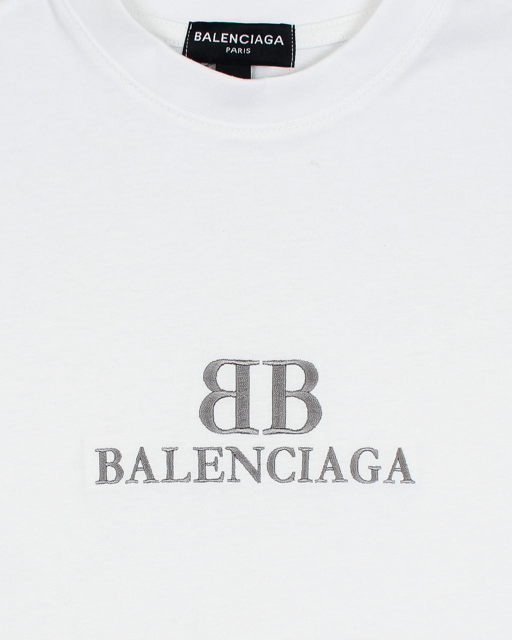 Balen. Oversized Motive Men Tee Shirt - White