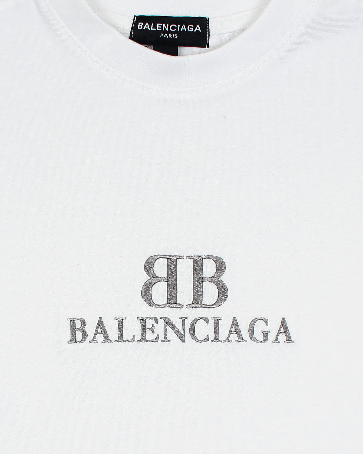 Balen. Oversized Motive Men Tee Shirt - White