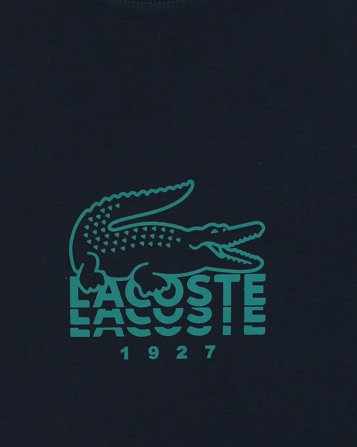 Lac. Men's Oversized Graphic Logo T-Shirt – Navy Blue