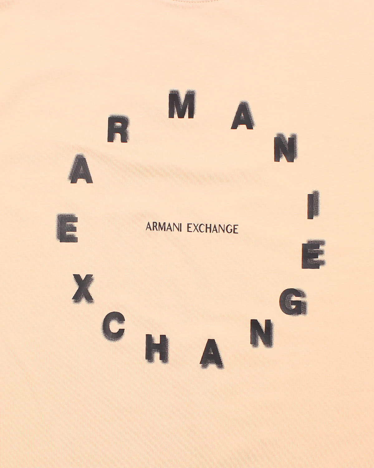 Men's A-X Round T Shirt - Peach
