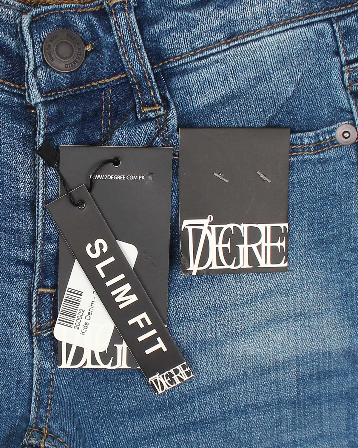 Premium Kids Denim Pants - Medium Blue