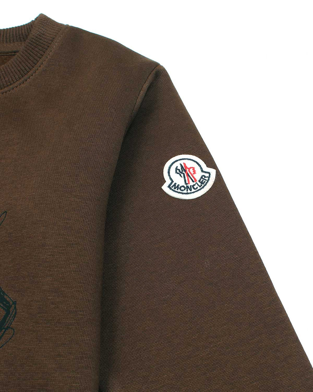 Mon. Kids Batch Sweatshirt - Brown