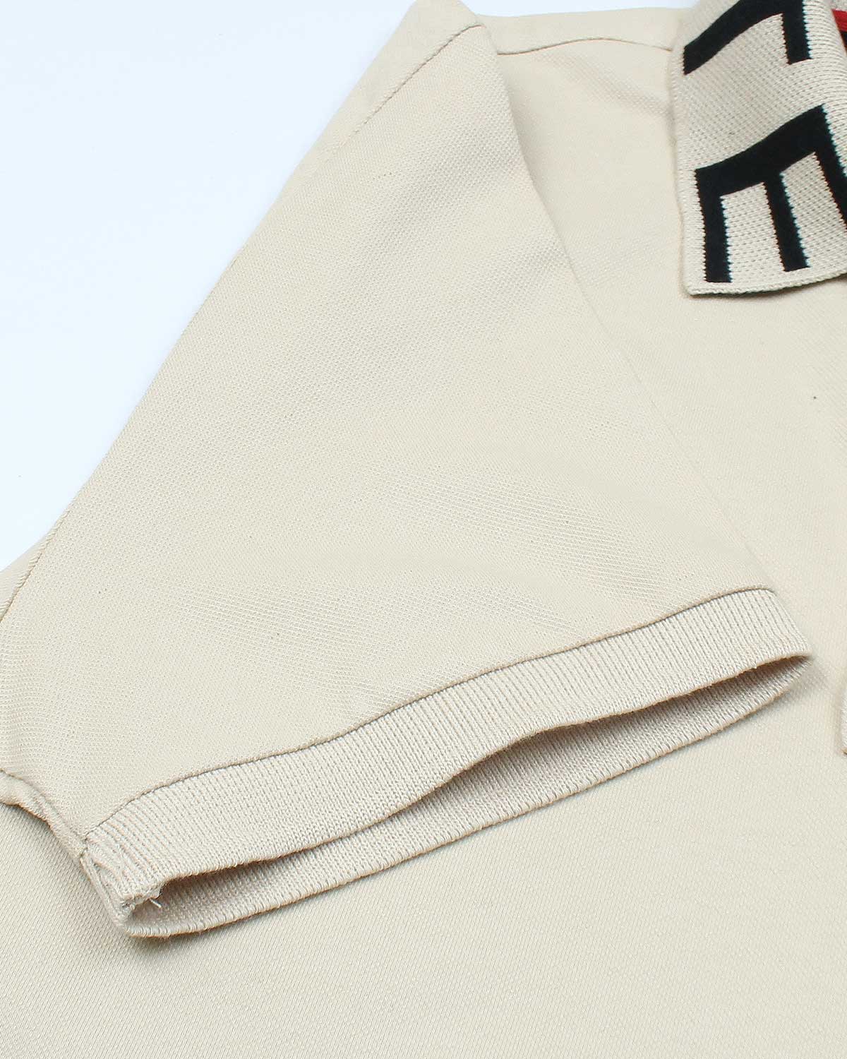 Exclusive L-O-C-T Collar D. Men Polo - Off White