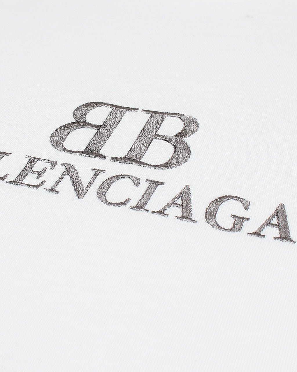 Balen. Oversized Motive Men Tee Shirt - White