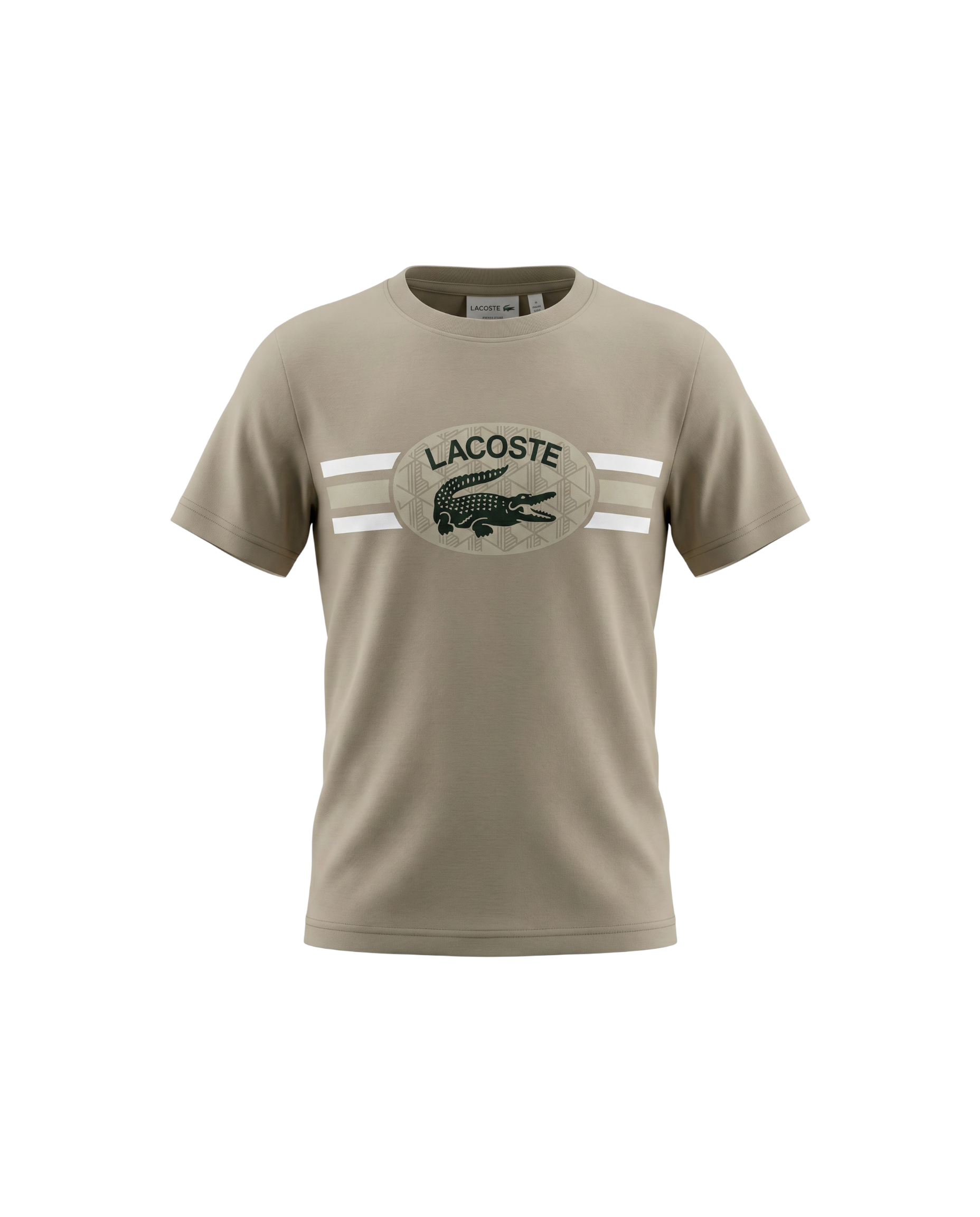 Kids Lac. Graphic T Shirt - Beige