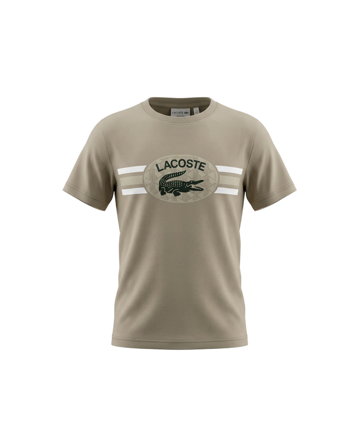 Kids Lac. Graphic T Shirt - Beige