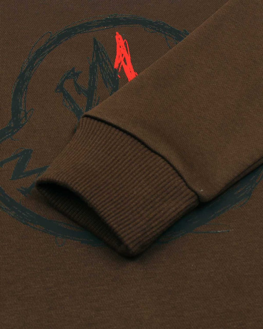 Mon. Kids Batch Sweatshirt - Brown