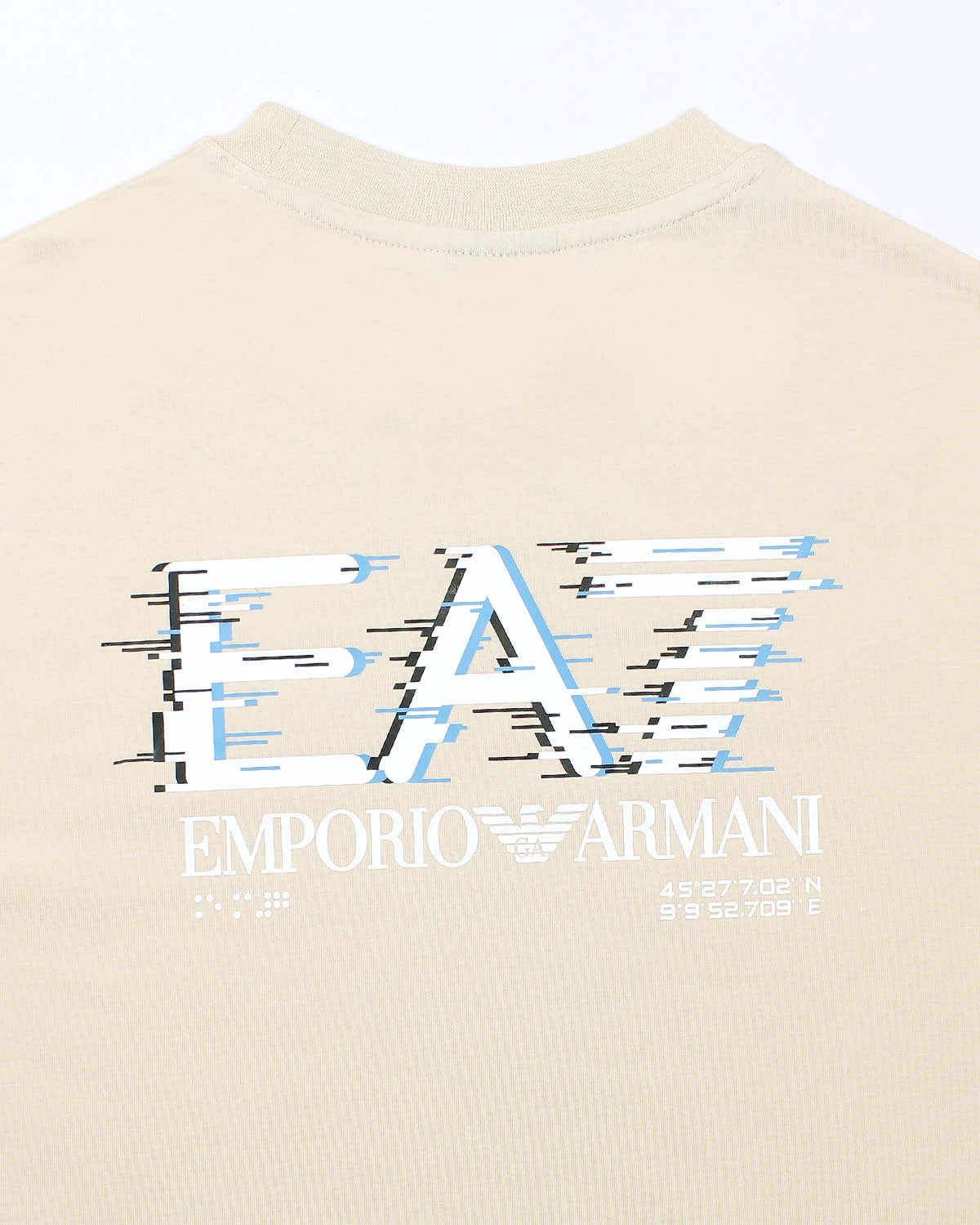 Premium Men's EA7 Oversized T Shirt - Off White