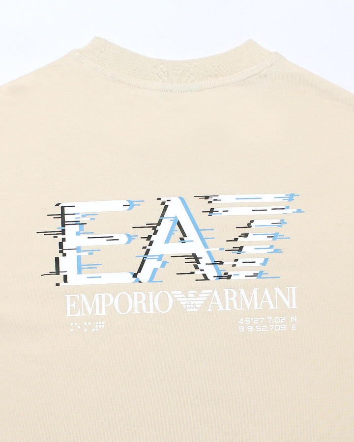 Premium Men's EA7 Oversized T Shirt - Off White