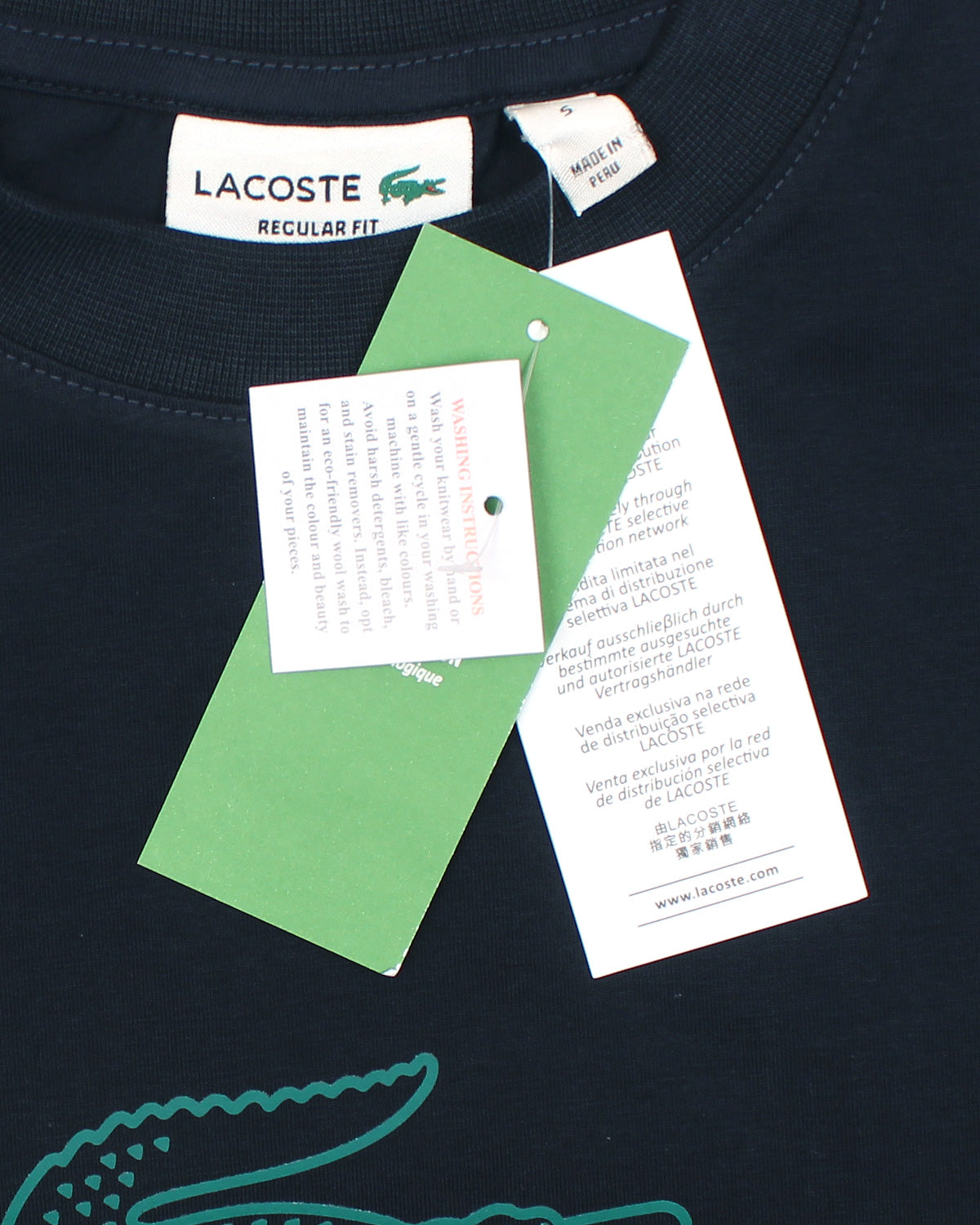 Lac. Men's Oversized Graphic Logo T-Shirt – Navy Blue