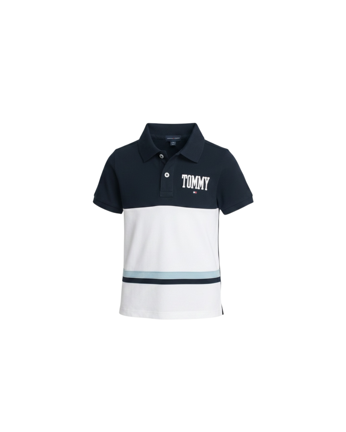 Kids Contrast Panel TH Polo Shirt - N-W-S