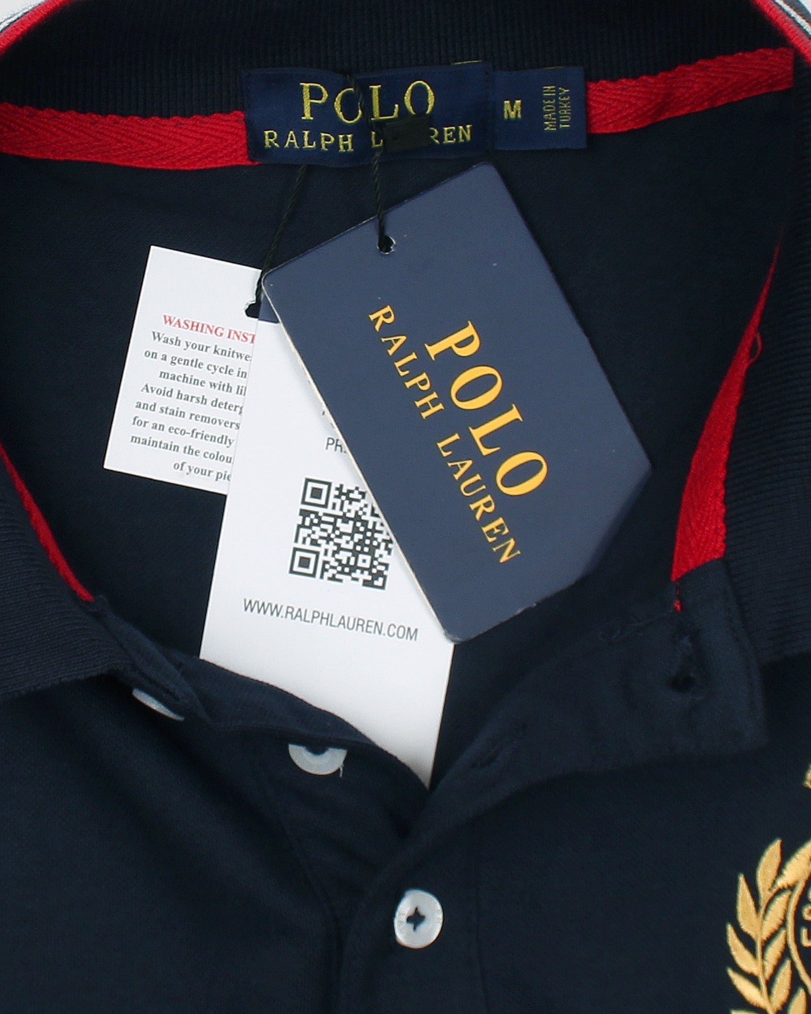 Exclusive R/L Panel Motive Polo - N-R-W