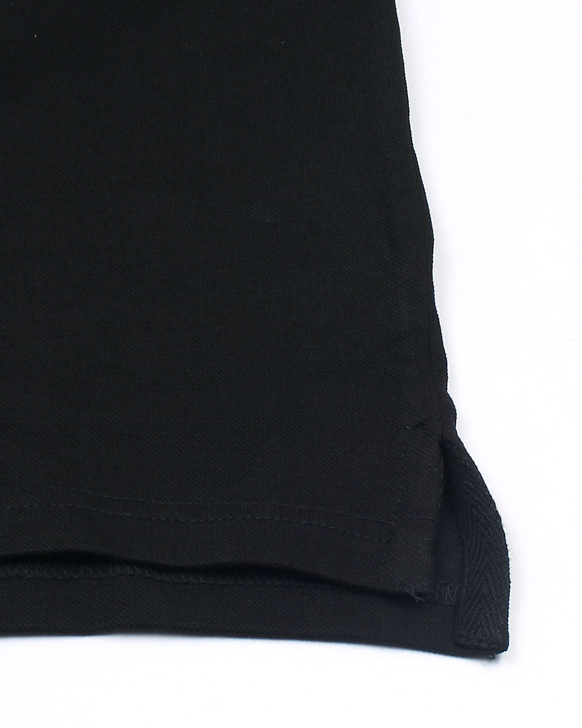 A-X Collar Design Polo - Black