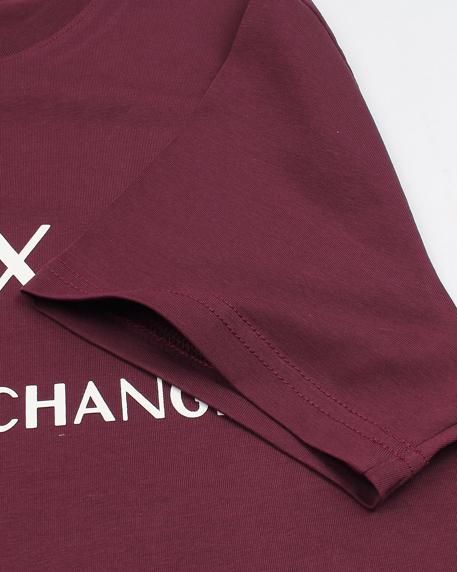 Exclusive A-X Sign Tee Shirt - Maroon
