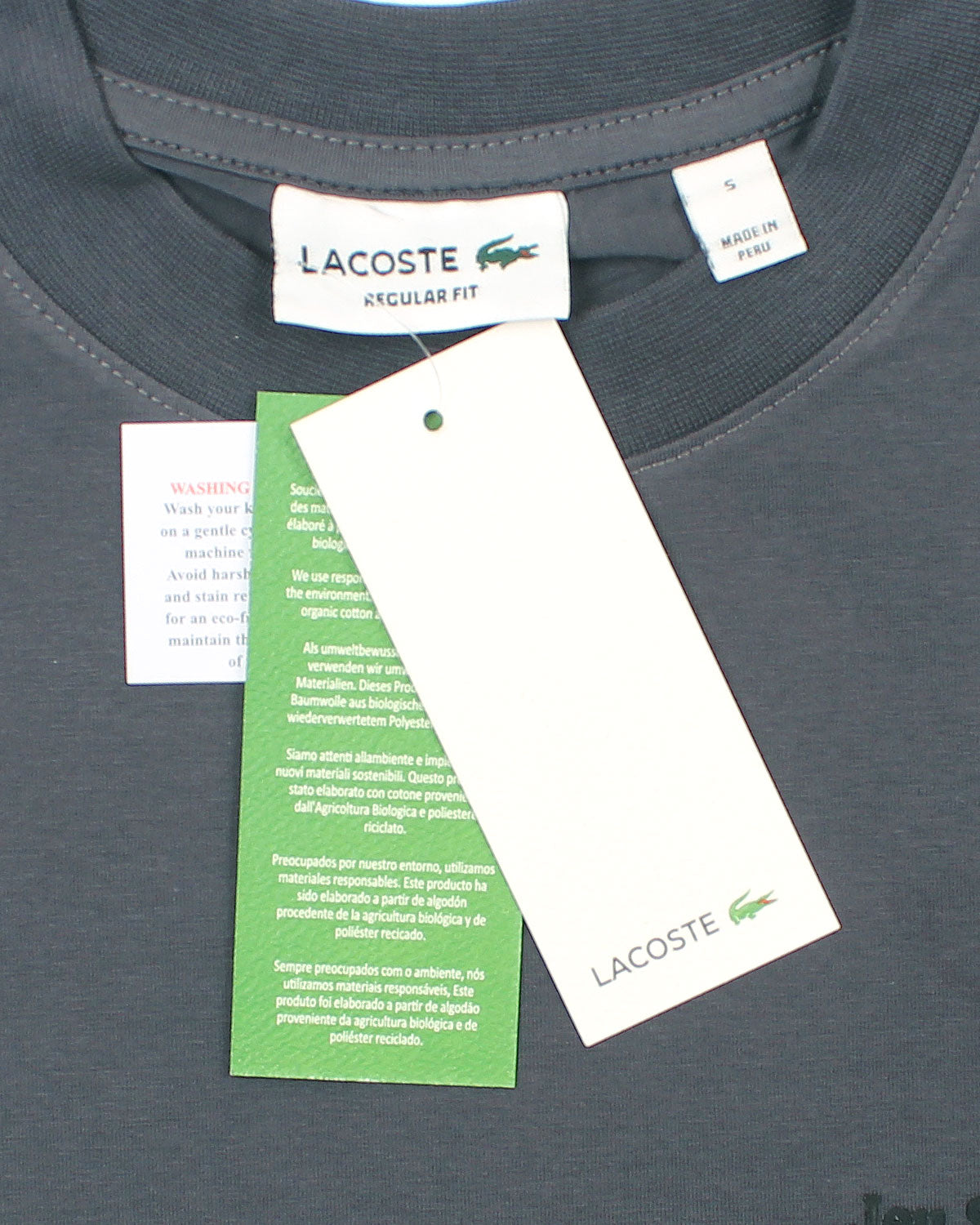 Men's Lac. Jeu Set Oversze T Shirt - Grey