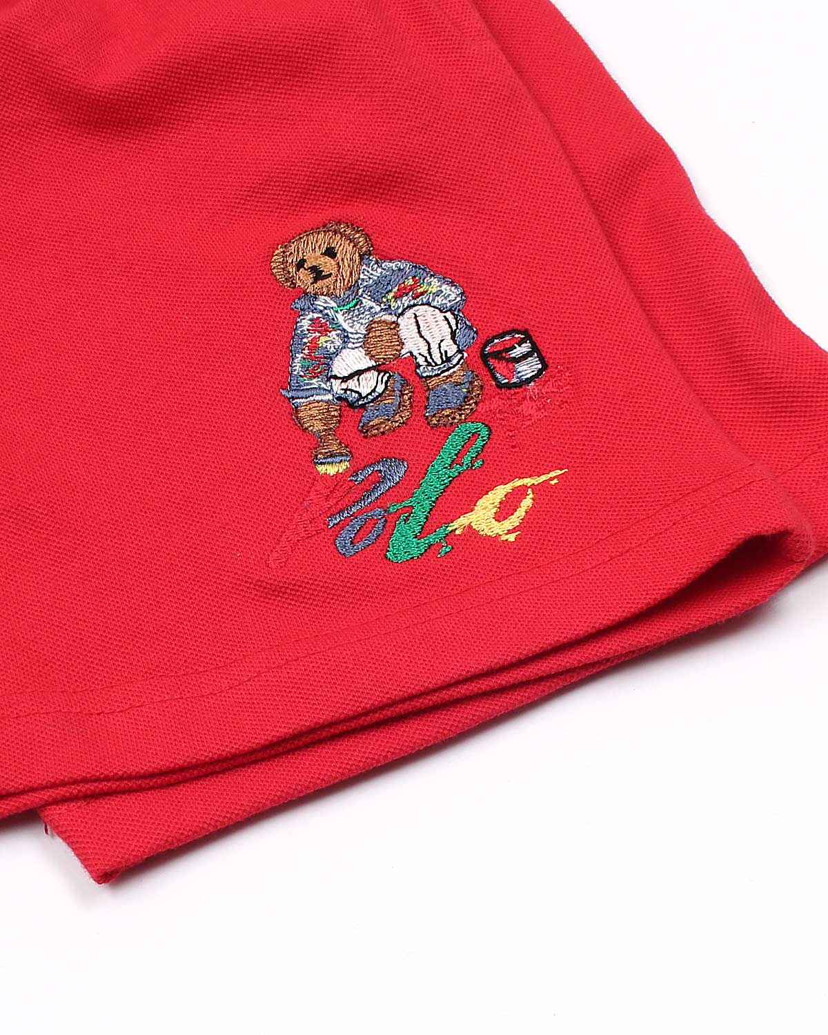 Premium Kids Bear Color Shorts - Red