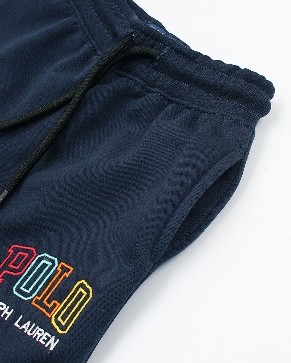 Premium Winter Kids Polo Jogger Pants - Navy Blue