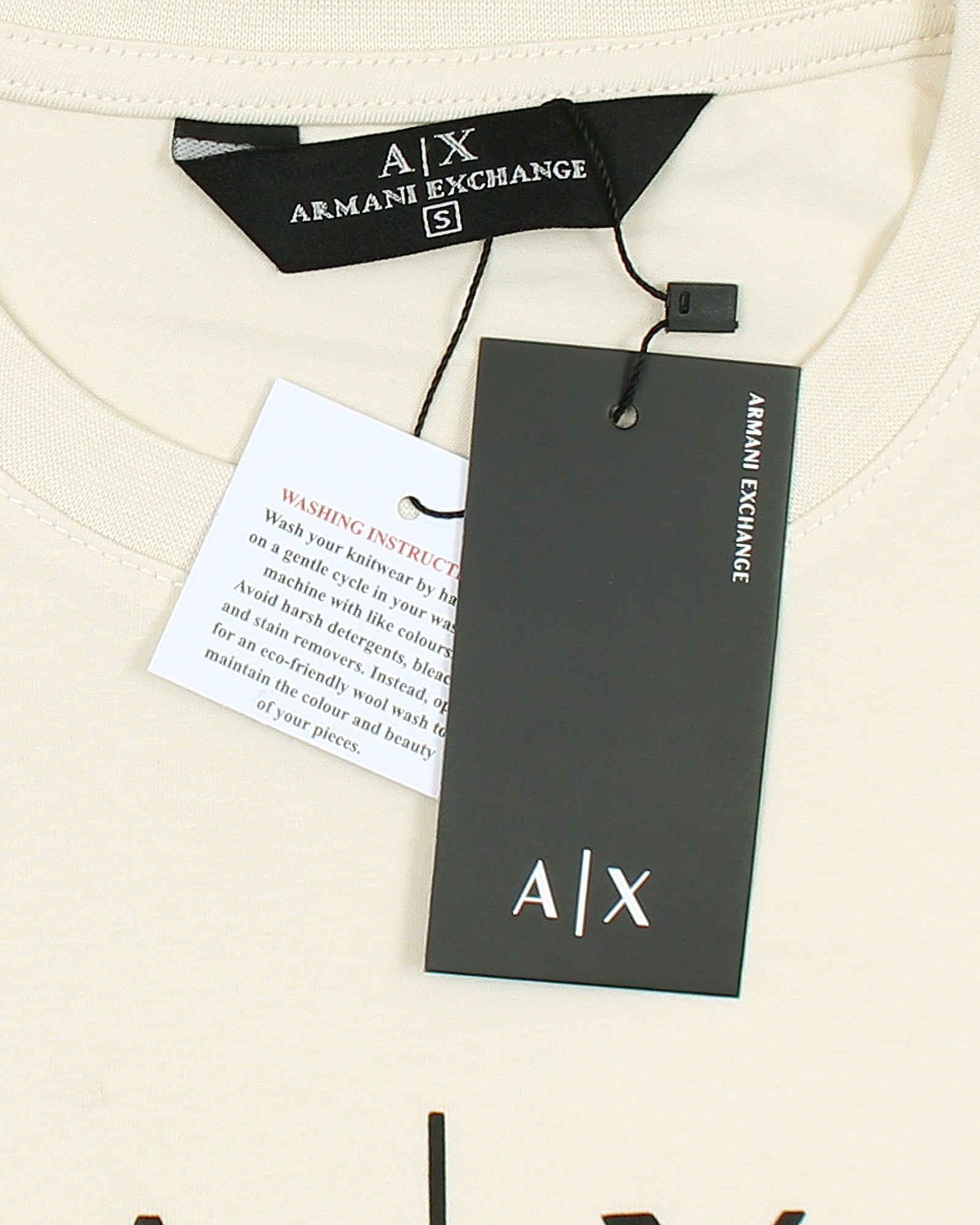 Exclusive A-X Sign Tee Shirt - off White
