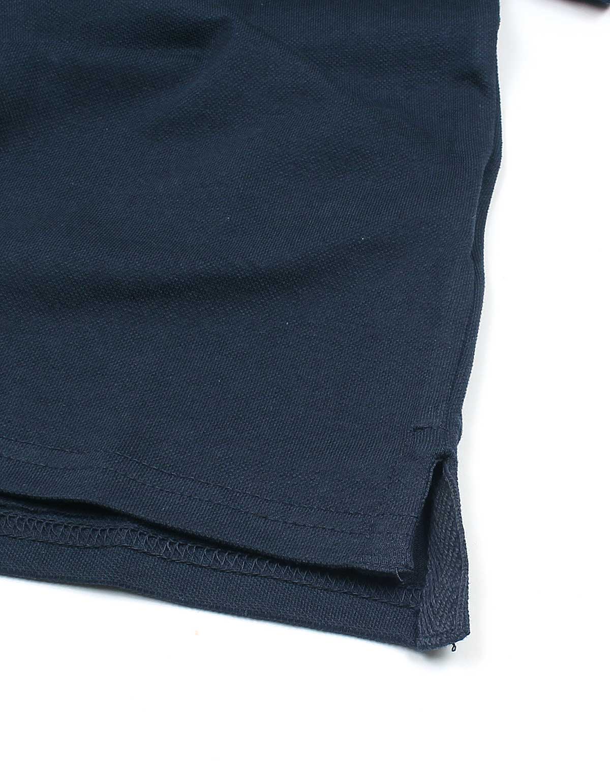 Premium Kids Color Bear Polo - Navy Blue