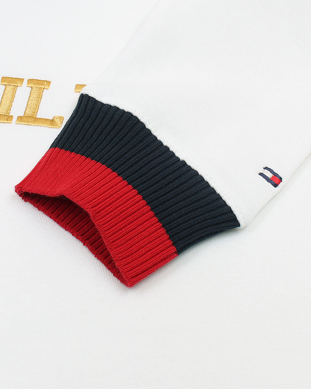 Premium Mens Flag Tommy Sweat - White