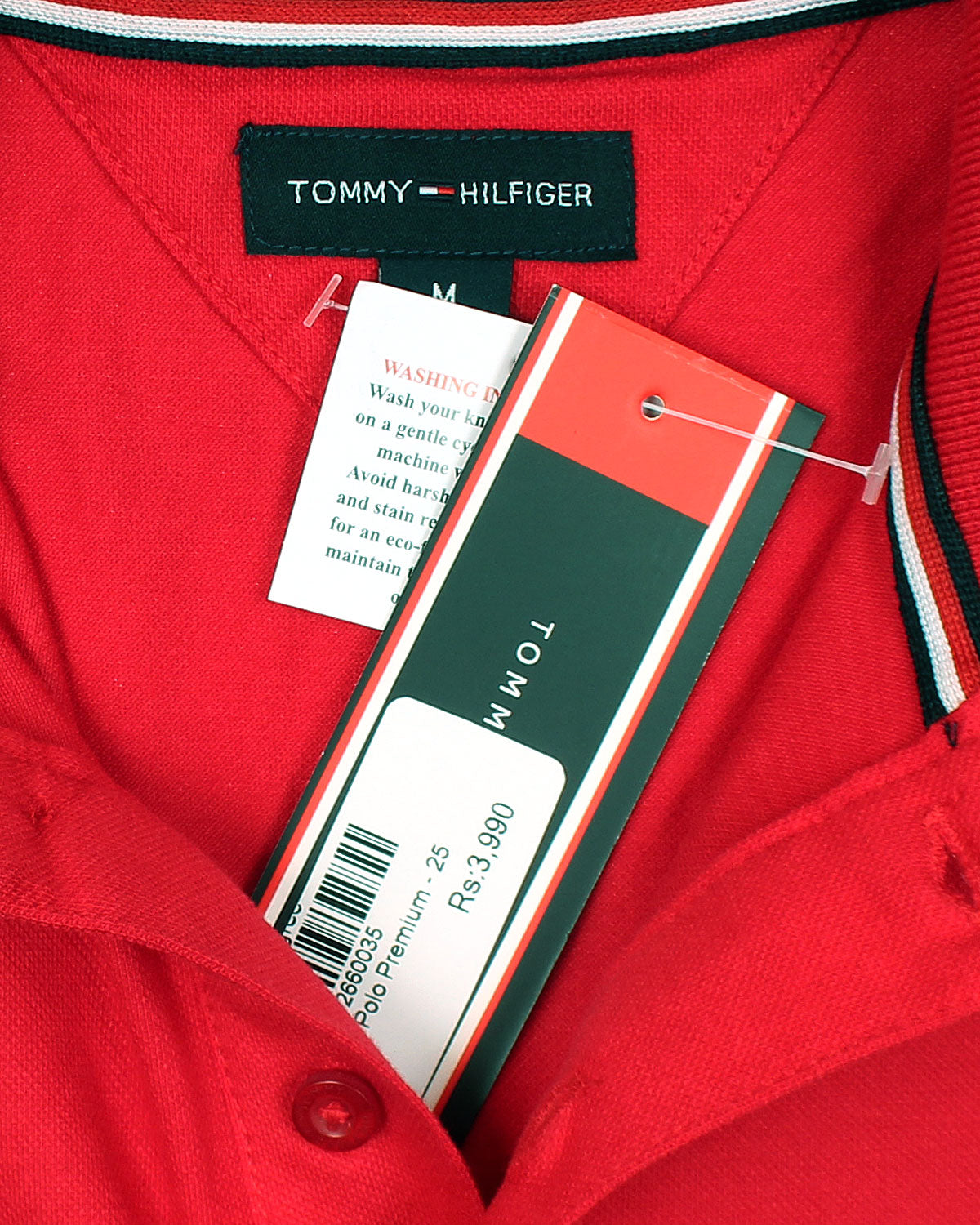 Exclusive Hilfiger Stripe Polo - Red