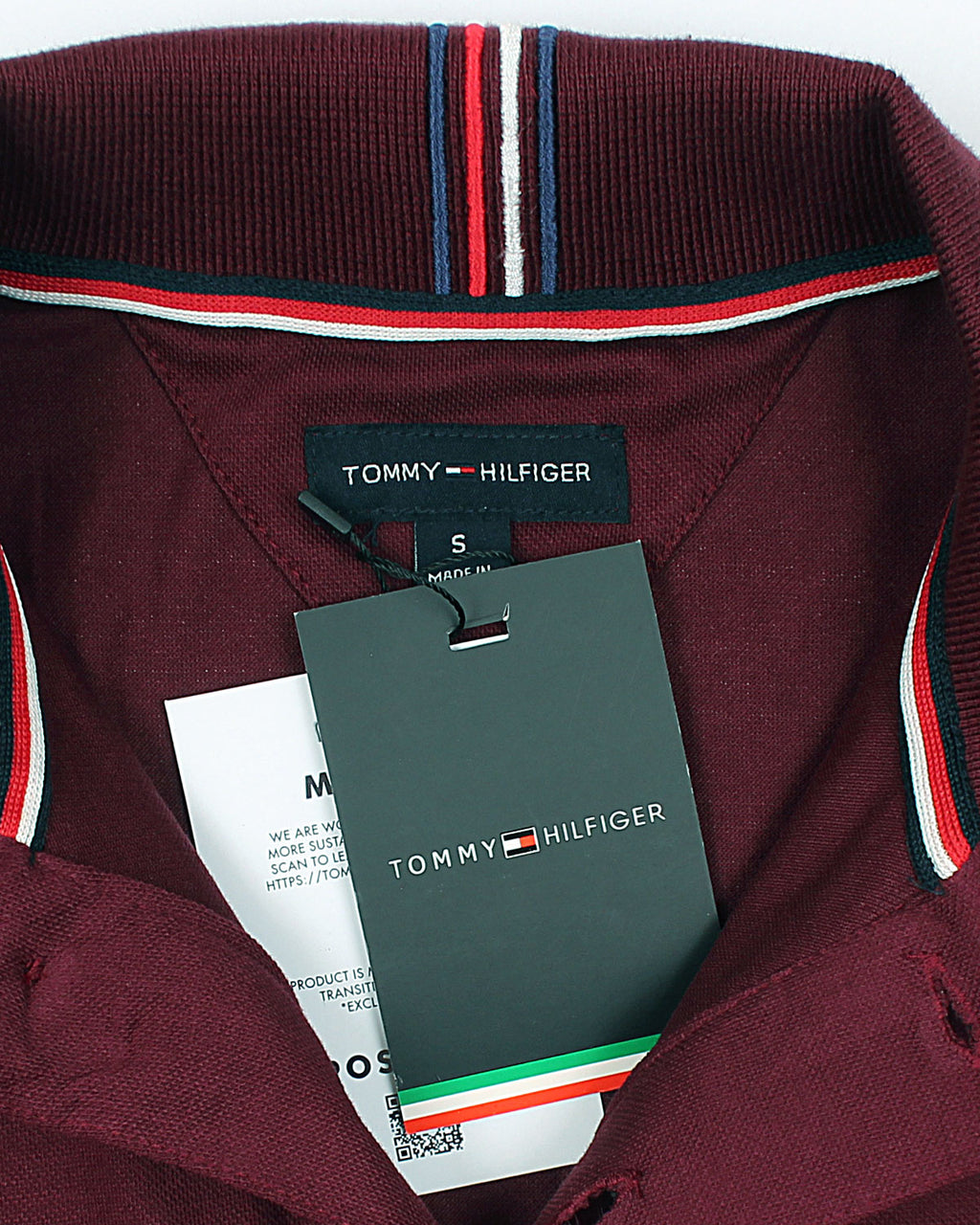 Premium Hilfiger Mens Polo - Maroon