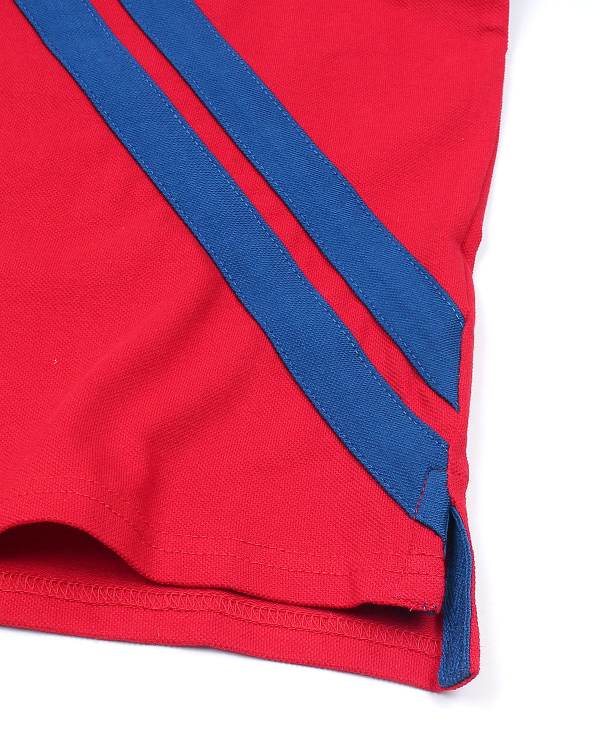 Premium R/L Kids Stripe Motive Polo - Red