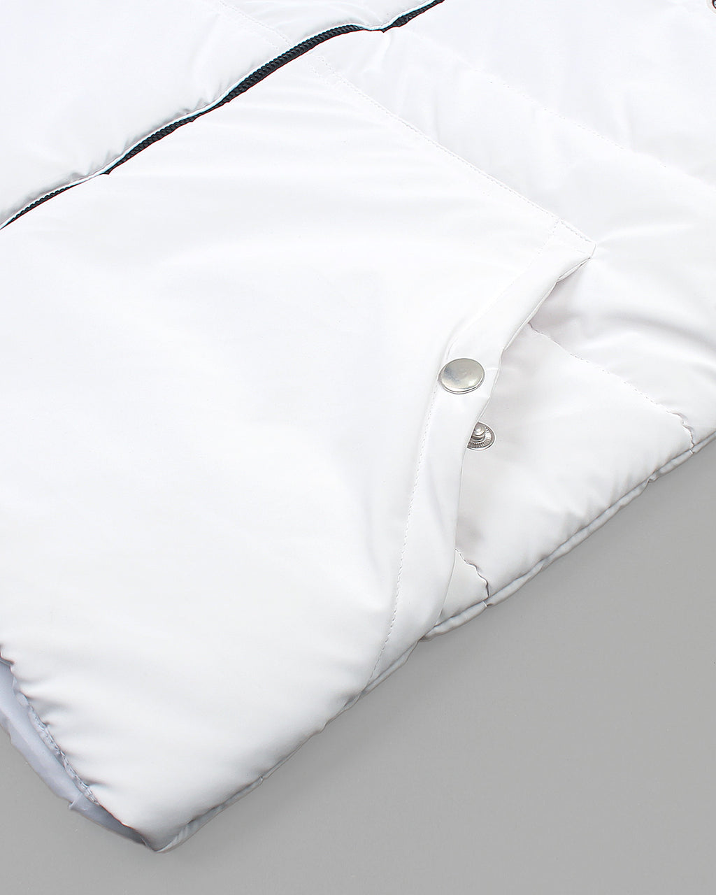 Premium Quilted Mens M-C-O-N-L-R - White