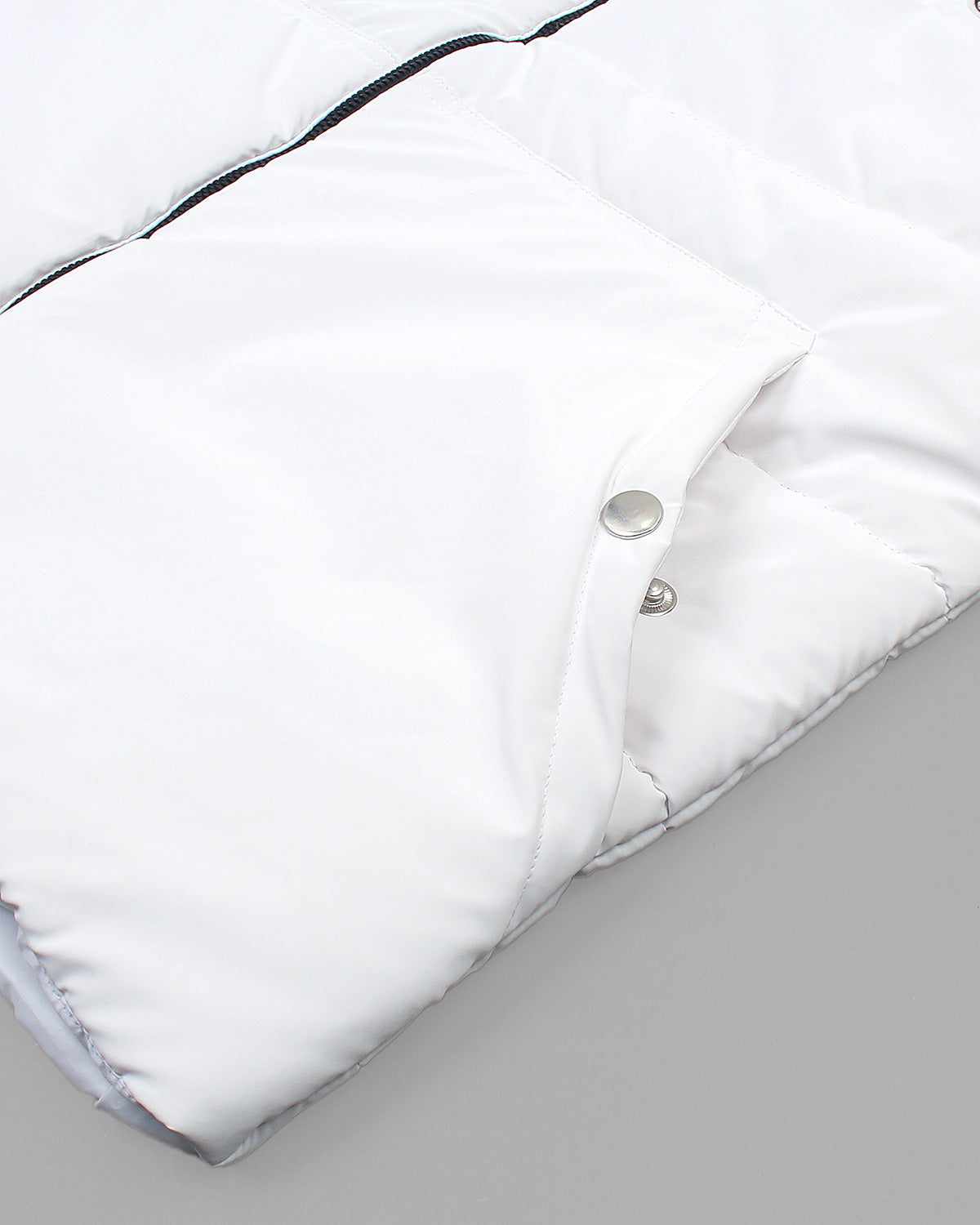 Premium Quilted Mens M-C-O-N-L-R - White