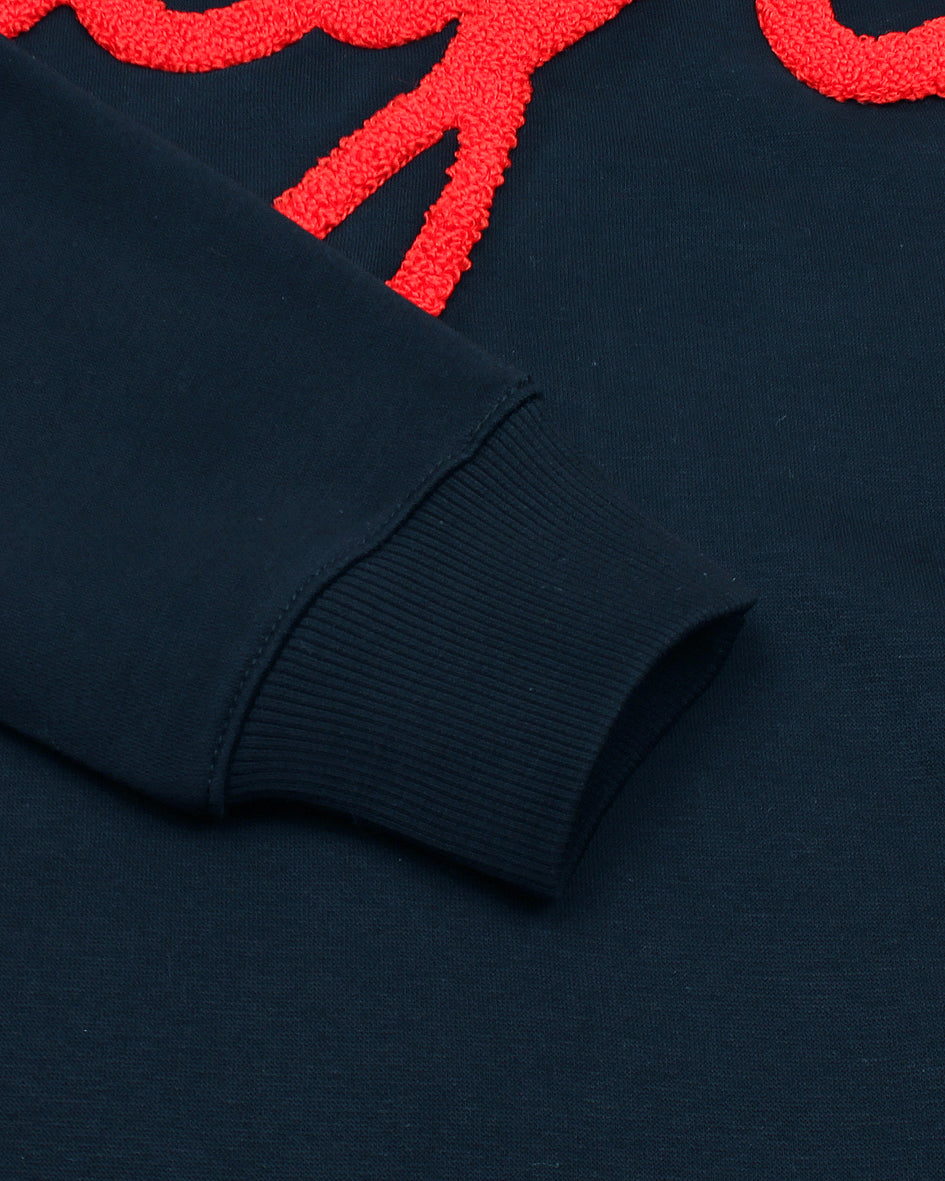 Exclusive Hu/Go Chenille Sweat - Navy Blue