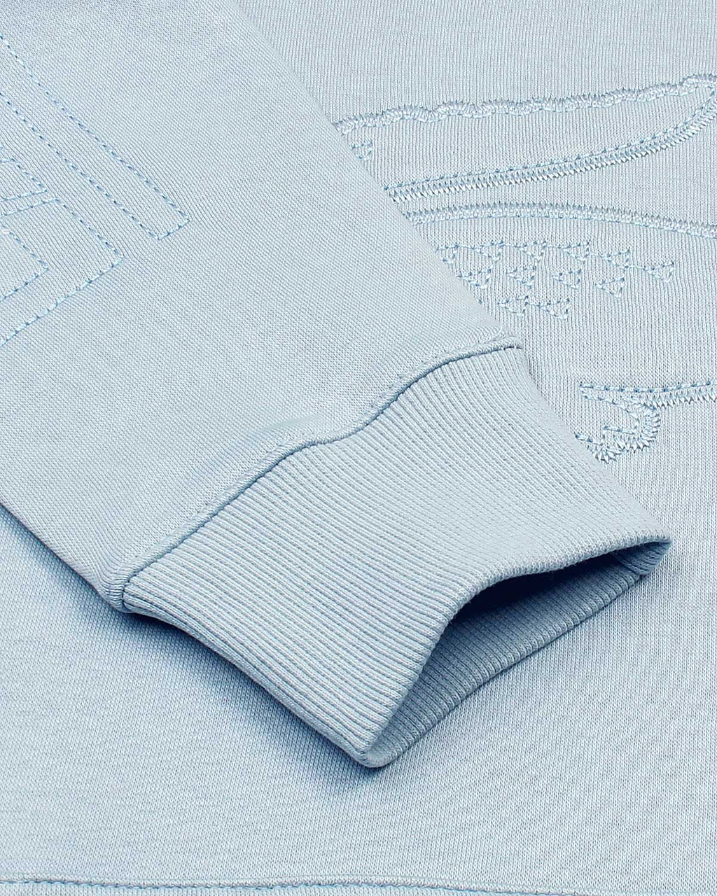 Exclusive L-S-C-T Embossed Mens Hoddie - Sky Blue