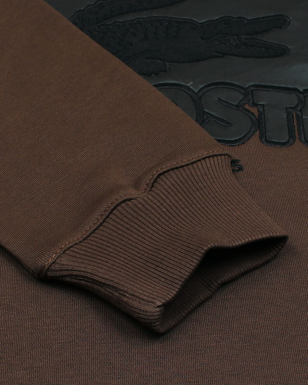 Premium Loc. Leather Men Sweat - Brown