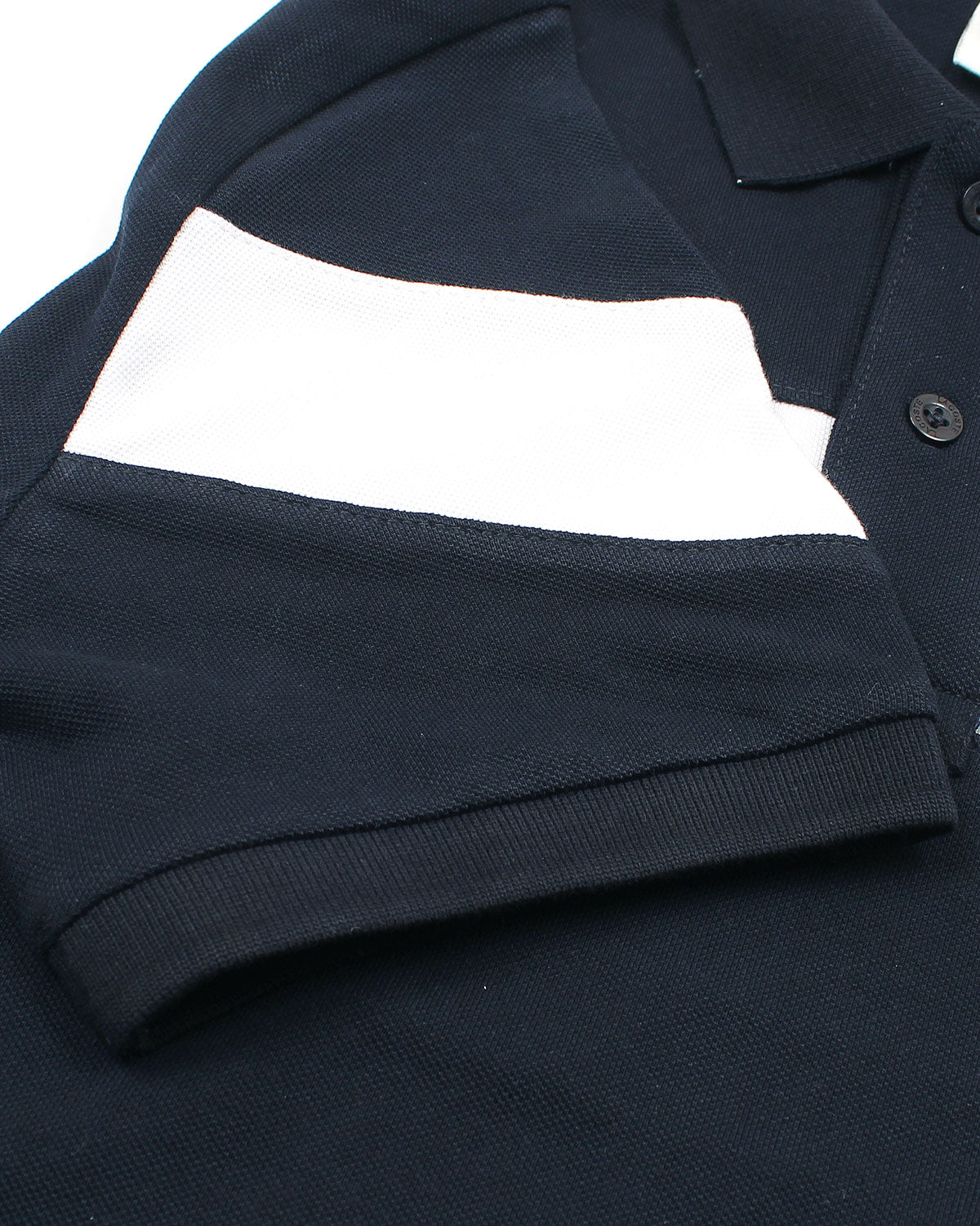 Men's Lac. Contrast Polo Shirt - Navy Blue